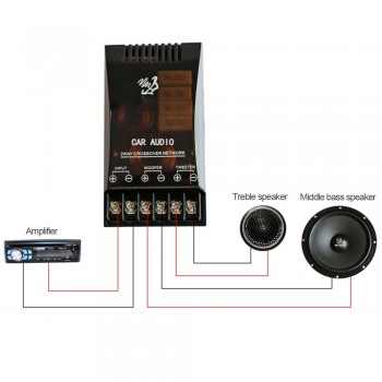 AOSHIKE  2pcs 150W 2 Ways Car Crossover Board Tweeter woofer Speaker Frequency Divider 2 Unit For 2-8 Ohm DIY Speaker Filter