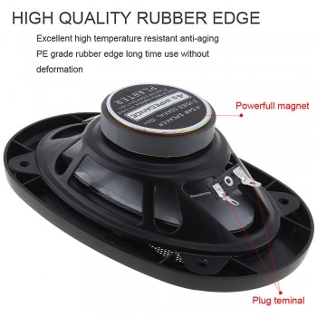 2pcs 4*6 Inch 280W Car HiFi Coaxial Speaker Vehicle Door Auto Audio Music Stereo Full Range Frequency Speakers for Car