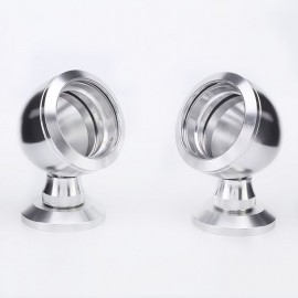 Car Tweeter Aluminium Base Speaker Boxes *20-25 ( One Pair ) Silver Color