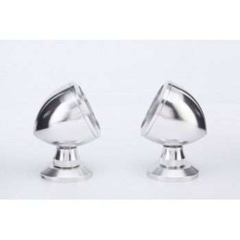 Car Tweeter Aluminium Base Speaker Boxes *20-25 ( One Pair ) Silver Color