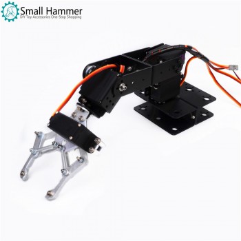 Aluminum Alloy Arduino 4 DOF Manipulator Steering Gear Bracket Mechanical Paws DIY Robot Parts