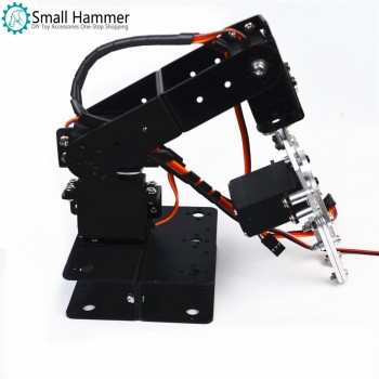 Aluminum Alloy Arduino 4 DOF Manipulator Steering Gear Bracket Mechanical Paws DIY Robot Parts