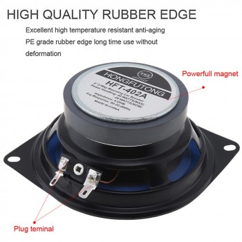 2pcs 4 Inch 40W 12V Car HiFi Coaxial Speaker Vehicle Door Auto Audio Music Stereo Full Range Frequency Loudspeaker for Cars