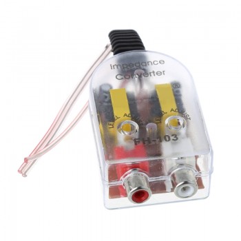 12V Universal RCA Line Car Stero Radio Converters Speaker High To Low Car Amplifier Car Audio Impedance Converter Drop shipping