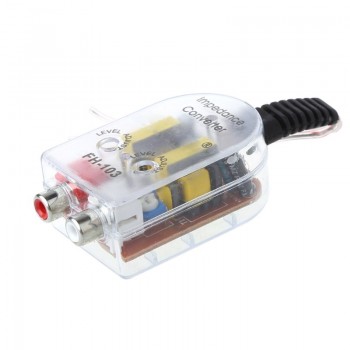 12V Universal RCA Line Car Stero Radio Converters Speaker High To Low Car Amplifier Car Audio Impedance Converter Drop shipping
