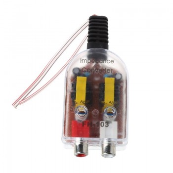12V Universal RCA Line Car Stero Radio Converters Speaker High To Low Car Amplifier Car Audio Impedance Converter Drop shipping