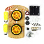 Intelligent Car Chassis DIY Robot Code Speed Tracing Bluetooth Remote Control Car Wood Plate Accessories 2WD Smar Car