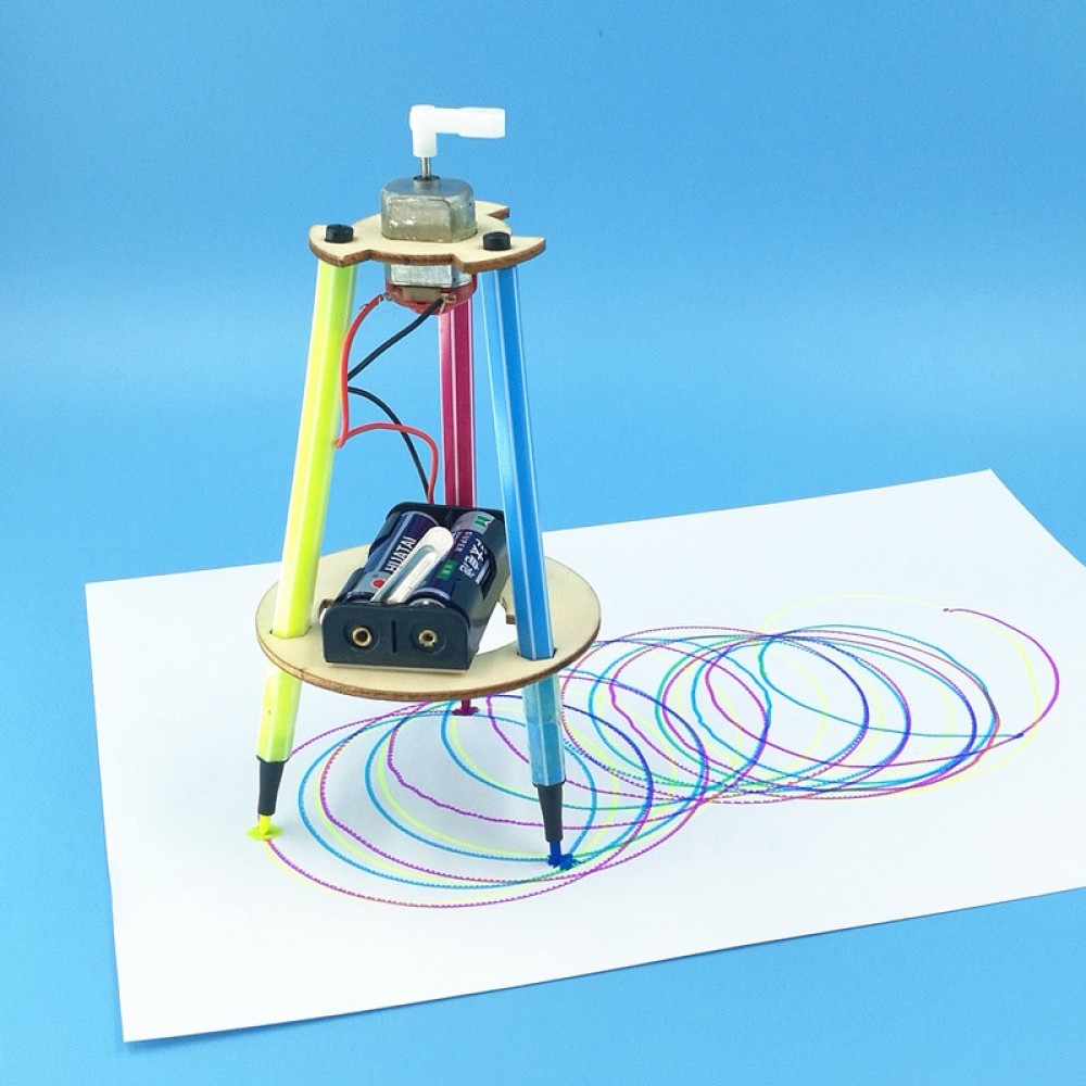 DIY Pen Doodle Robots Technology Scientific Experimental Material Kits Small Physical Inventions  Kids Learning Toys
