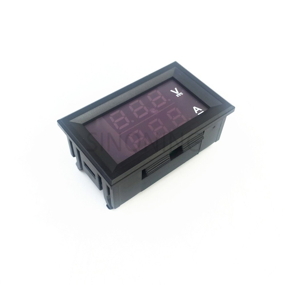 Mini Digital Voltmeter Ammeter DC 100V 10A Panel Amp Volt Voltage Current Meter Tester 0.28 Blue Red Dual LED Display