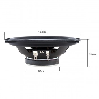 1Pair 5 Inch 88dB Car Coaxial Speaker 60W 2 Way Auto Hifi Full Range Frequency Sensitivity Power Loudspeaker