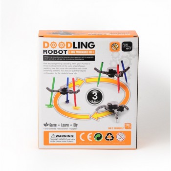 Fun 3-in-1 DIY Pen Doodle Robots Technology Education Assembling Small Inventions  Kids Learning Toys