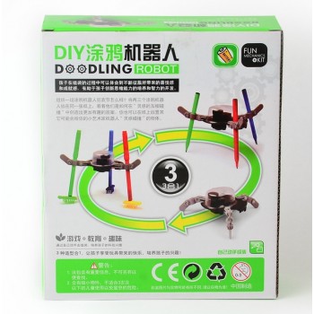 Fun 3-in-1 DIY Pen Doodle Robots Technology Education Assembling Small Inventions  Kids Learning Toys