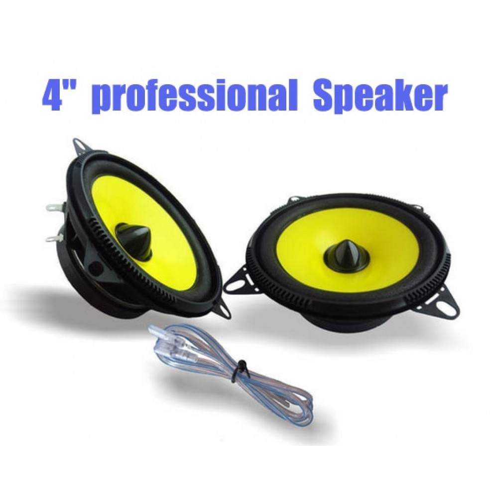 2016 1 Pair 4 inch Car Speaker Automobile Automotive Car HIFI Full Range Bubble Gum Edge Speakers Car horn