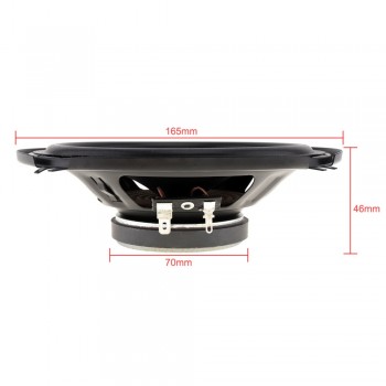 Universal DC 12V 1 Pair 6.5 Inch 60W Car Speaker Automobile Car HiFi Audio Full Range Frequency Speaker High Pitch Loudspeaker