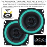 2pcs  4Inch 40W Car HiFi Coaxial Speaker Vehicle Door Auto Audio Music Stereo Full Range Frequency Speakers for Cars