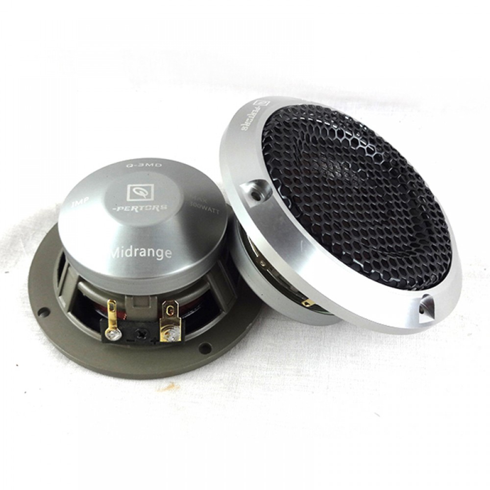 Car Audio Center Speaker 3.5 Inch 3 Inch Midrange Speaker Three-way Speaker Car QP Center Speaker Silver