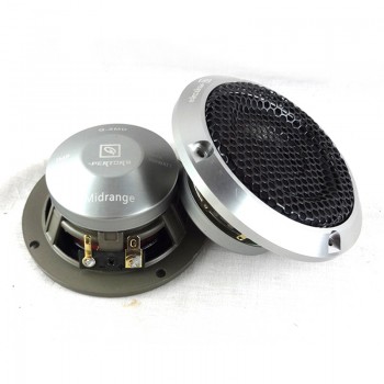 Car Audio Center Speaker 3.5 Inch 3 Inch Midrange Speaker Three-way Speaker Car QP Center Speaker Silver