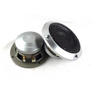 Car Audio Center Speaker 3.5 Inch 3 Inch Midrange Speaker Three-way Speaker Car QP Center Speaker Silver