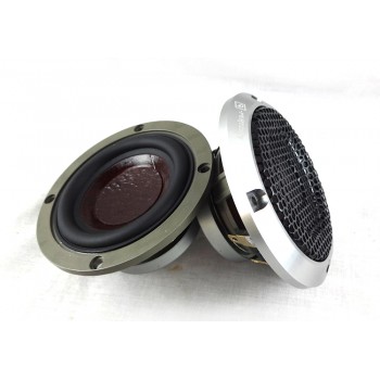Car Audio Center Speaker 3.5 Inch 3 Inch Midrange Speaker Three-way Speaker Car QP Center Speaker Silver