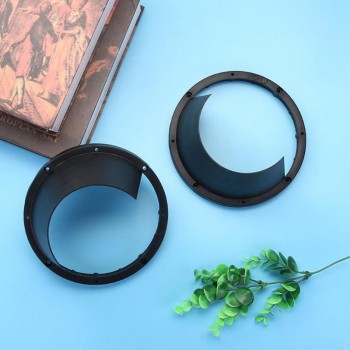 2pcs 6.5Inch Plastic Car Speaker Waterproof Cover Plastic Protective Horn Spacer Car Waterproof Horn Pad