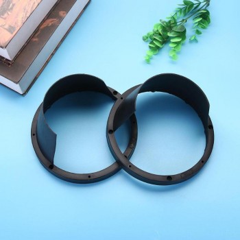 2pcs 6.5Inch Plastic Car Speaker Waterproof Cover Plastic Protective Horn Spacer Car Waterproof Horn Pad