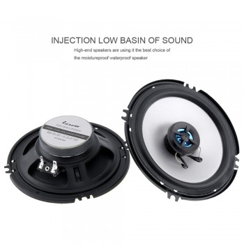 2pcs LaBo 6.5 Inch 100W 2 Way Car Coaxial Speaker Vehicle Door Auto Audio Music Stereo Full Range Frequency Hifi Loudspeaker