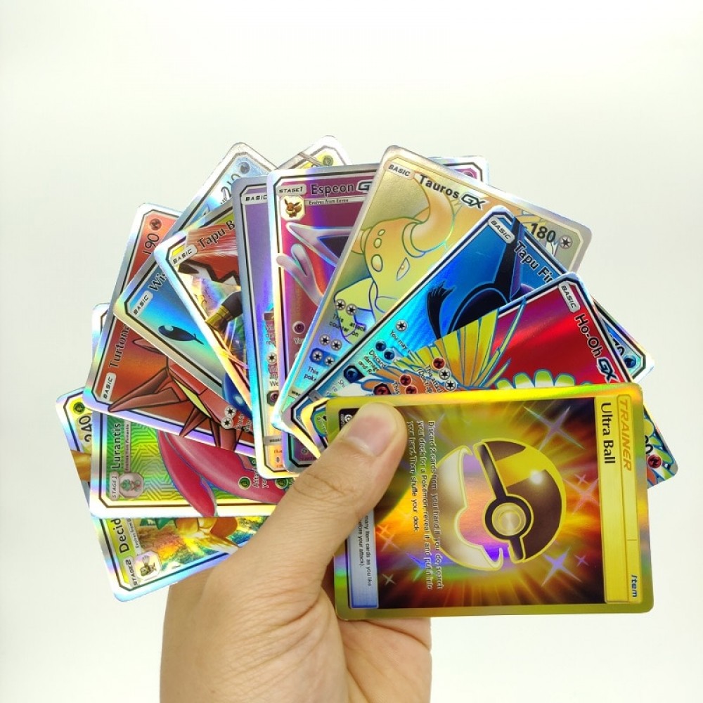 No Repeat 100 120 200 324Pcs Pokemons EX GX MEGA Shining Game Battle Carte Trading Cards Game With Booster Box For Children Toy