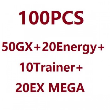 No Repeat 100 120 200 324Pcs Pokemons EX GX MEGA Shining Game Battle Carte Trading Cards Game With Booster Box For Children Toy