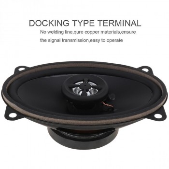 2pcs 4x6 Inch 120W Car HiFi Coaxial Speaker 12V Vehicle Door Auto Audio Music Stereo Full Range Frequency Loud Speakers