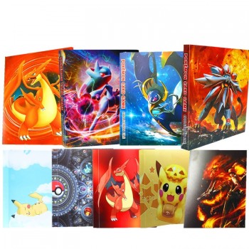 240Pcs Holder Album Toys 15 Style Pikachu Collection Cards Pokemones Album Book Top Loaded List Pokemones Toys Gift for Children