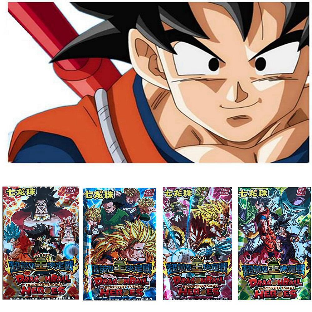 32 pcs/lot Dragon Ball Collection Cards Super Saiyan Goku Vegeta Super Heroes King Trading Card Kid Gift Toy