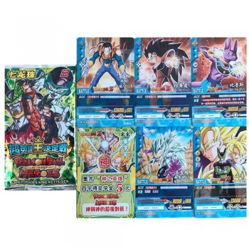 32 pcs/lot Dragon Ball Collection Cards Super Saiyan Goku Vegeta Super Heroes King Trading Card Kid Gift Toy