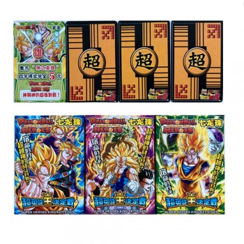 16 pcs Anime Dragon Ball Z Collection Cards Super Saiyan Vegeta Goku Freeza Action Figure Card Kid Gift Toy