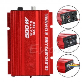 Free delivery 2018 Mini Hi-Fi 500W 2 Channel Stereo Audio Amplifier For Car Auto Motorcycle HOT