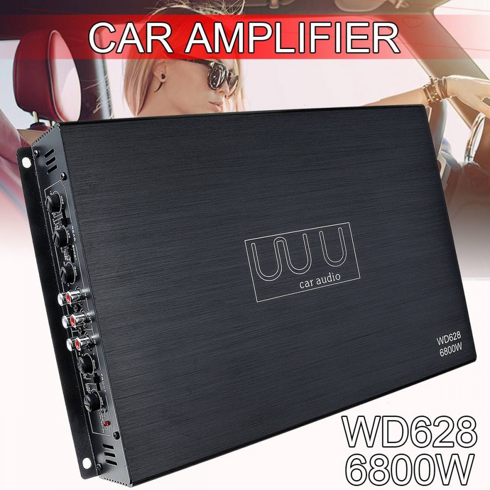 DC 12V 6800 Watt 4-Channel Car Amplifier Audio Stereo Bass Speaker Car Audio Amplifiers Subwoofer Car Audio Amplifiers