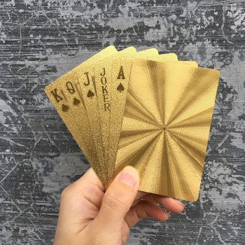 Black Golden Playing Cards Game Collection Cards Poker Set Plastic Durable Waterproof Kids Adults Games Toys Gifts Creative Fun