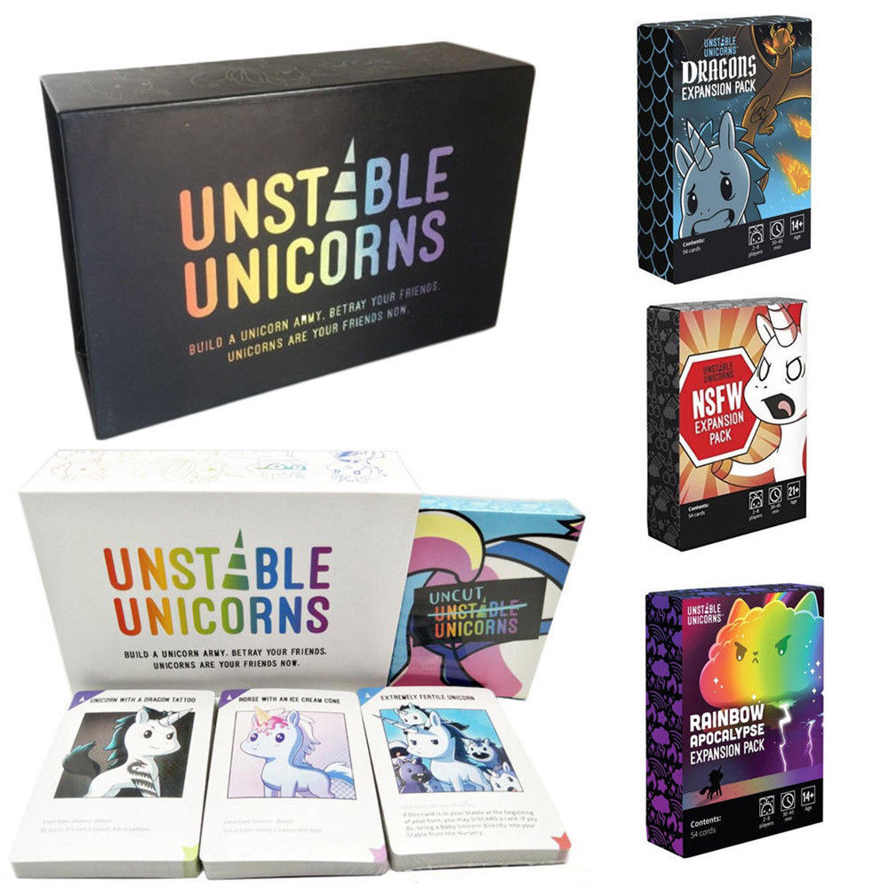 Unstable Unicorns Dragons Expansion Pack NSFW Expansion Pack Rainbow Apocalypse Collection Play Fun For Gadgets card