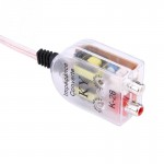 Adjustable Car Speaker to RCA Level Adaptor High to Low Sockets Auto Line Out Audio Comverter Sound Subwoofer Amplifier