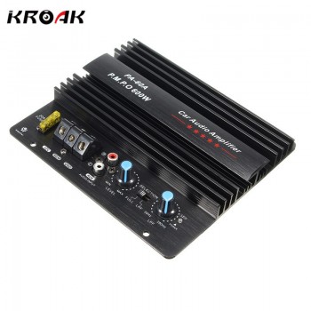 KROAK 12V 600W Car Amplifier Board Powerful Subwoofer Car Audio Amplifier Mono Stereo Power Amplifier Bass Black