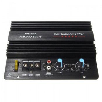 KROAK 12V 600W Car Amplifier Board Powerful Subwoofer Car Audio Amplifier Mono Stereo Power Amplifier Bass Black