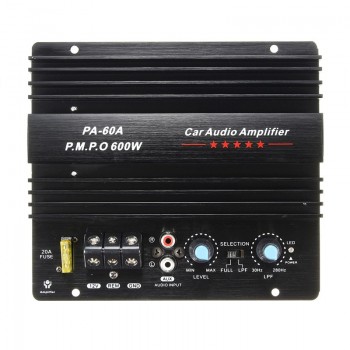 KROAK 12V 600W Car Amplifier Board Powerful Subwoofer Car Audio Amplifier Mono Stereo Power Amplifier Bass Black