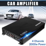 2000W 4 Channel Car Amplifier Speaker Vehicle Amplifier Power Stereo Amp Auto Audio Power Amplifier Car Audio Amplifier