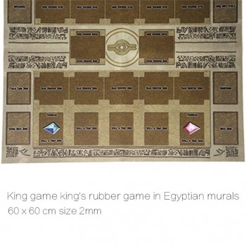 60x60cm Rubber Play Mat Egypt Mural Style Competition Pad For Yu-gi-oh Card  game collection card gift cards For boys D4