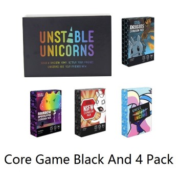 Unstable Unicorns Dragons Expansion Pack NSFW Expansion Pack Rainbow Apocalypse Collection Play Fun For Children Adults Gadgets
