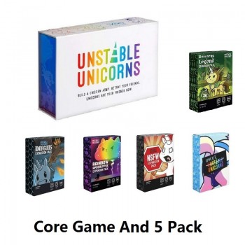 Unstable Unicorns Dragons Expansion Pack NSFW Expansion Pack Rainbow Apocalypse Collection Play Fun For Children Adults Gadgets