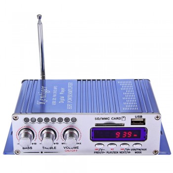 New Hi-Fi HY502 Car Audio Amplifier Car Amplifier 4 Channel DSP Sound 12V Auto Power Amplifier USB MP3 DVD CD FM Radio SD Stereo