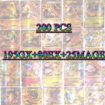 12 Styles GX MEGA Shining Cards Game Battle Carte 100pcs Trading Cards Game Children Pokeball Toy For Kid Gift