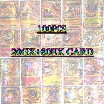 12 Styles GX MEGA Shining Cards Game Battle Carte 100pcs Trading Cards Game Children Pokeball Toy For Kid Gift