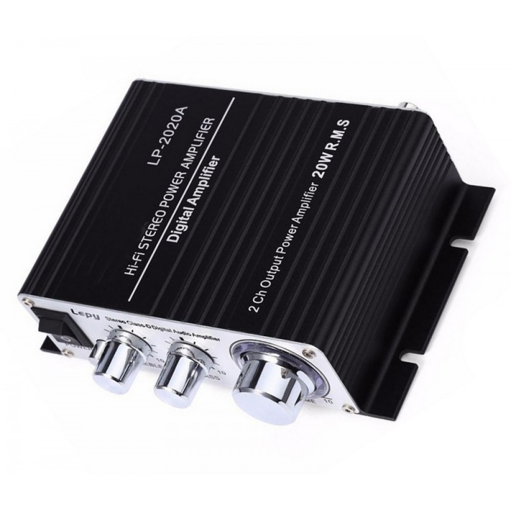 20Wx2 For Car Motorcycle Boat 2 Ch Output Power Amplifier RMS 20W LP-2020A HiFi Digital Mini Audio Stereo Amplifiers