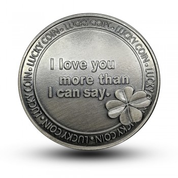 Commemorative coin lucky antique LOVE coin custom metal badge medallion Valentines Day gift
